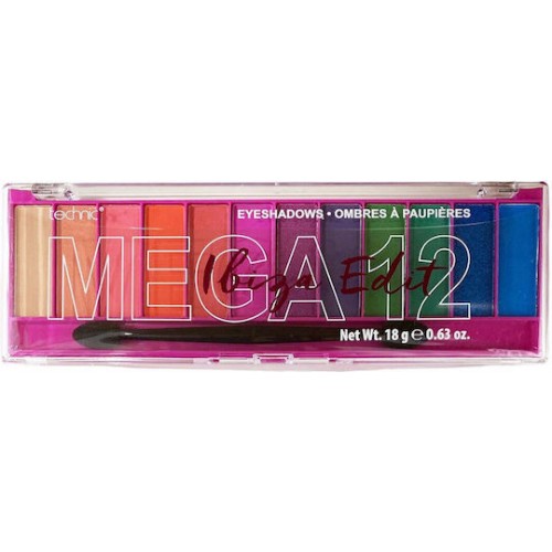 Technic Cosmetics Eyeshadow Pressed Pigment Παλέτα Σκιών Με 12 Αποχρώσεις Ibiza