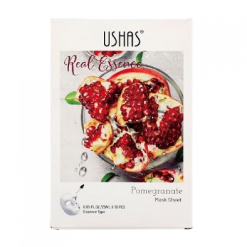 Ushas Cosmetics Real Essence Pomegranate Sheet Mask 25ml