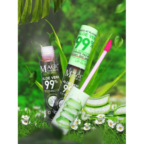 Ushas Cosmetics Magic Your Life  Aloe Vera 99%  Lip Gloss Light PINK
