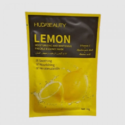 Huda Beauty Lemon Moisturizing And Whitening Freckle Essense Μάσκα Προσώπου για Ενυδάτωση / Λεύκανση 30gr