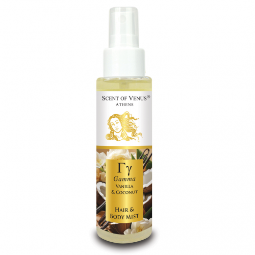 Venus Secrets Αρωματικό Σπρέι Σώματος και Μαλλιών – Vanilla & Coconut Γγ 100ml