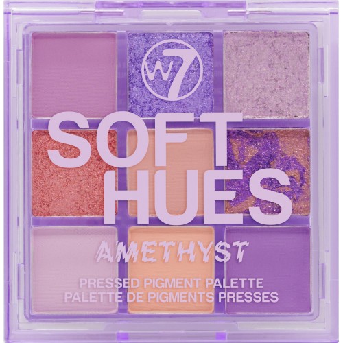 W7 Cosmetics Soft Hues Pressed Pigment Palette Amethyst