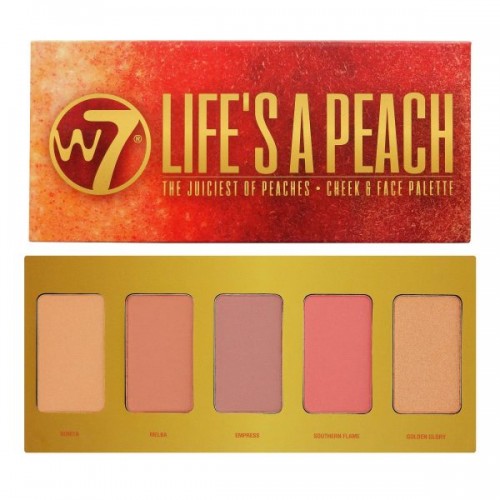 W7 Cosmetics Life's A Peach Cheek & Face Palette 15gr