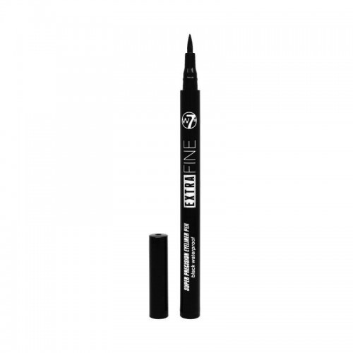 W7 Cosmetics Extra Fine Liner Waterproof Στυλό Eye Liner Black  0.7ml