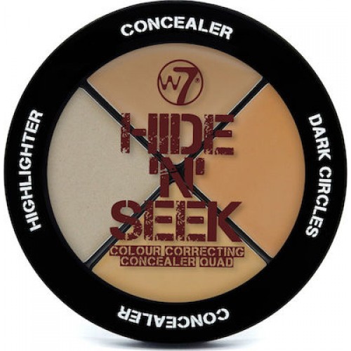 W7 Cosmetics Concealer Hide 'N' Seek Quad Natural  (5gr)