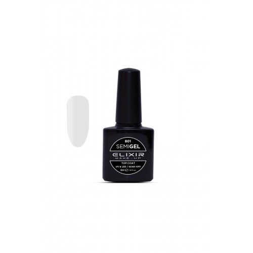 Elixir Semi Gel (Ημιμόνιμο βερνίκι) - 801 (Top Coat) 8ml 