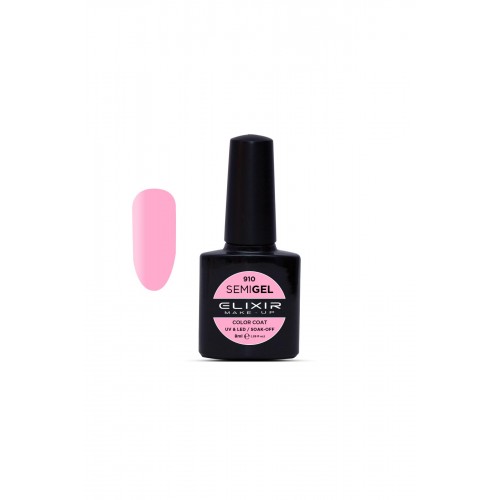 Elixir Semi Gel (Ημιμόνιμο βερνίκι) - 910 (Rose Pink) 8ml