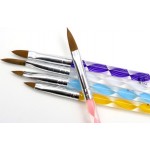 Πινέλα για σχέδια μανικιούρ και χτίσιμο νυχιών - Σετ 5 τμχ