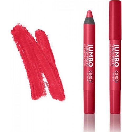 Grigi Only Matte Jumbo Long Lasting Lip Pencil 04 Coral Red