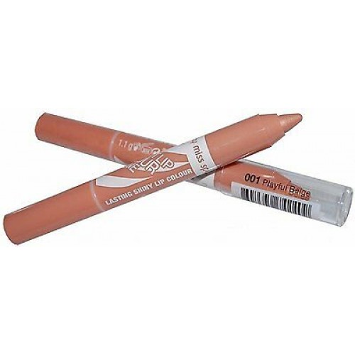 Miss Sporty instant lip colour shine lipstick 001 Playful Beige