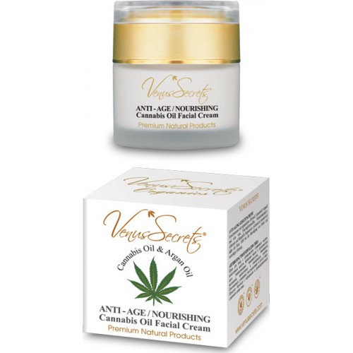 Venus Secrets Anti-Age Nourishing Cannabis Oil Facial Cream 50ml 