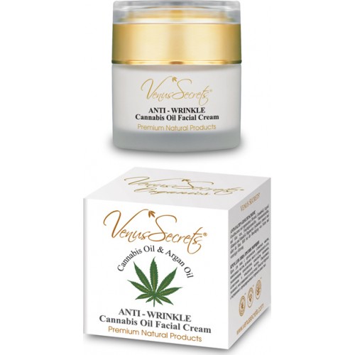 Venus Secrets Anti-Wrinkle Cannabis Oil Facial Cream 50ml 