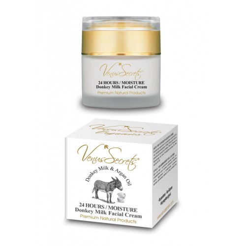  Venus Secrets 24 Hours Moisture Facial Cream With Donkey Milk & Argan Oil 50ml