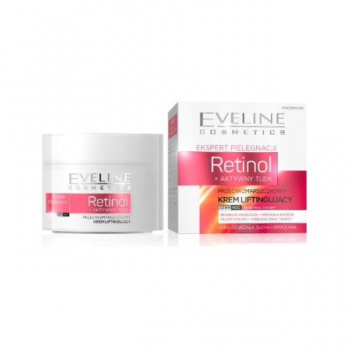 EVELINE CARE EXPERTS ANTI WRINKLES LIFTING FACE CREAM RETINOL + ACTIVE OXYGEN 50ml