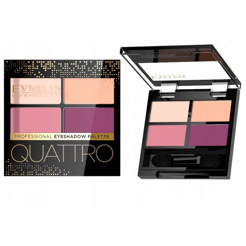 EVELINE - QUATTRO - PROFESSIONAL EYESHADOW PALETTE - CIENIE DO POWIEK 03 (3.2G)