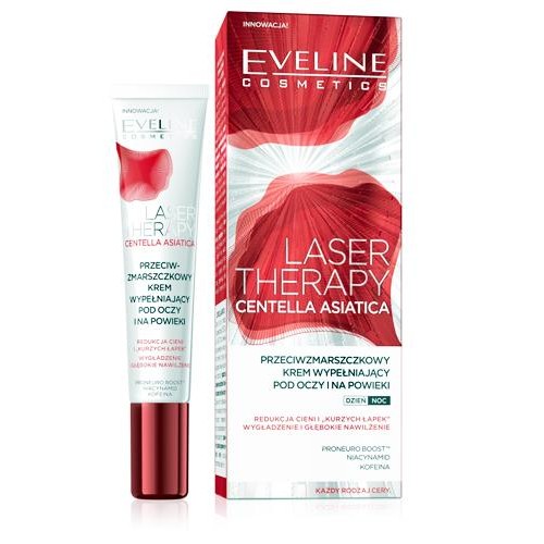 EVELINE - LASER THERAPY - CENTELLA ASIATICA - Anti-wrinkle filling cream for the eyes and eyelids - 20 ml