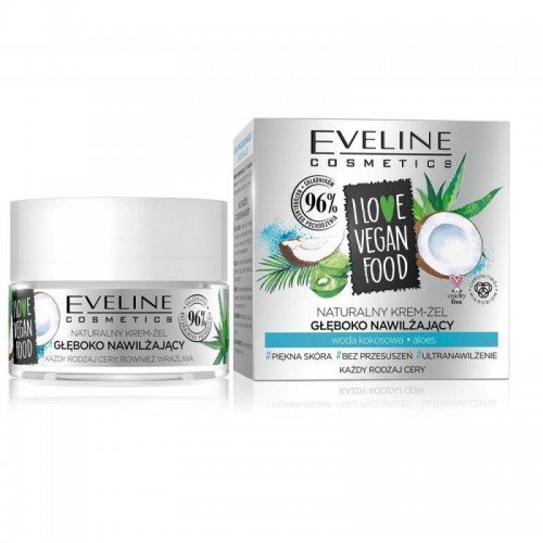 Eveline I Love Vegan FOOD Nourishing Cream (Με Αλόη & Καρύδα) 50ml