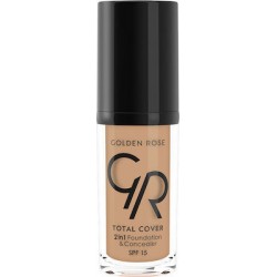 Golden Rose Total Cover 2in1 Foundation & Concealer Spf15 18 Cappuccino 30ml