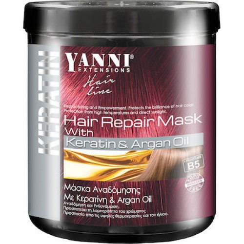 Yanni Extensions Keratin And Argan Oil Hair Mask 1000ml