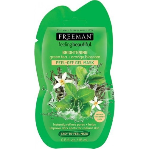 Freeman FeelingBeautiful Green Tea & Orange Blossom Brighening Peel-Off Gel Mask 15ml