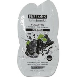 Freeman FeelingBeautiful Charcoal & Black Sugar Detoxifying Mud Mask 15ml