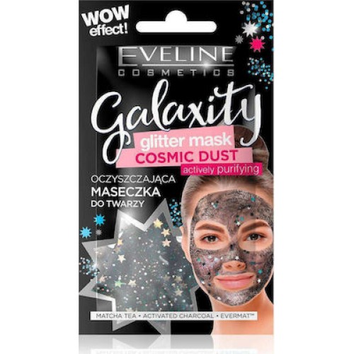  Eveline Galaxy Glitter Mask Black 10ml