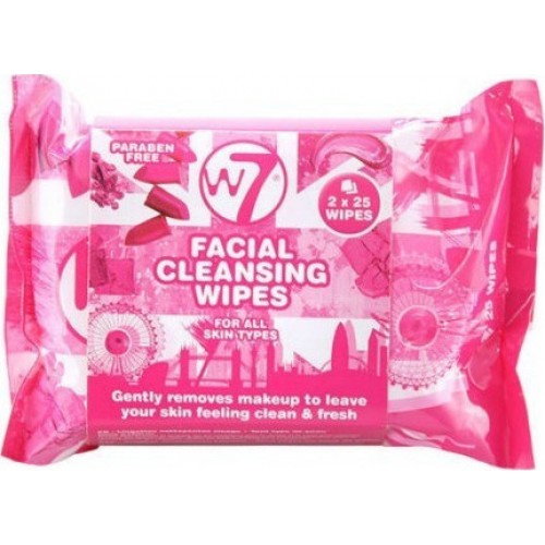  W7 Cosmetics Facial Cleansing Wipes 25τμχ