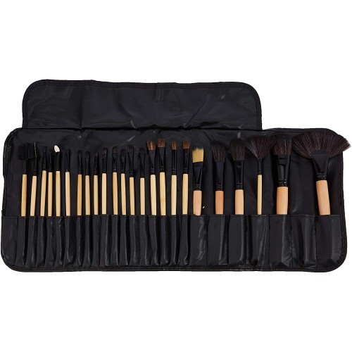Lilyz Σετ Πινέλα μακιγιάζ 24 τεμαχίων σε πολυτελή θήκη μεταφοράς και αποθήκευσης
