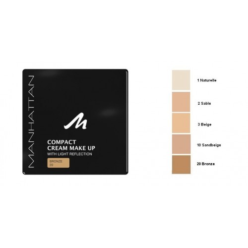 Manhattan compact cream make-up, No. 2 Sable
