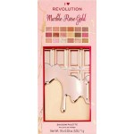 Makeup RevolutionI Heart Marble Rose Gold Chocolate Eyeshadow Palette (18gr)