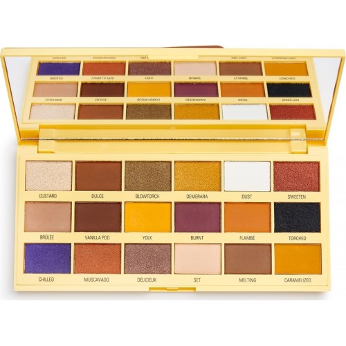 Makeup Revolution I Heart Creme Brulee Chocolate Eyeshadow Palette (18gr)
