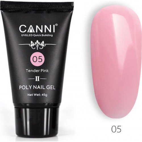 Canni Nail Art Poly Nail Gel 05 Tender Pink (Ακρυλικό τζελ χτισίματος) 45gr