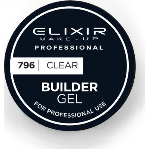  Elixir Make-Up Builder Gel 796 15gr Διάφανο