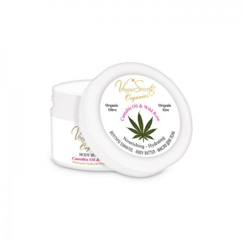 Venus Secrets Cannabis Oil & Wild Rose Body Butter 125ml Venus Secrets Cannabis Oil & Wild Rose Body Butter 125ml