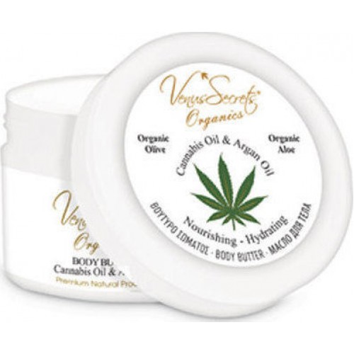 Venus Secrets Cannabis Oil & Argan Oil Nourishing & Hydrating Body Butter 280ml
