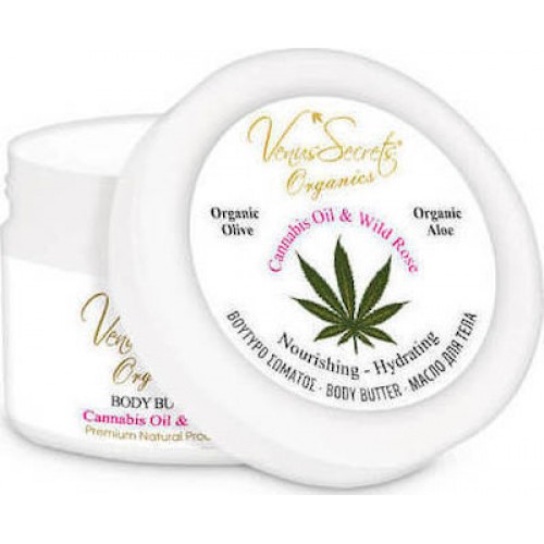 Venus Secrets Cannabis Oil & Wild Rose Body Butter 280ml Venus Secrets Cannabis Oil & Wild Rose Body Butter 280ml
