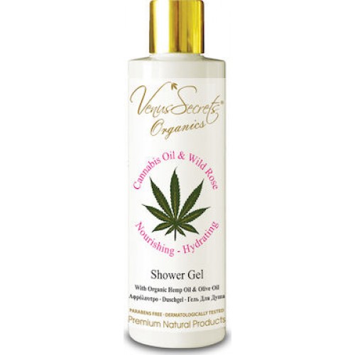 Venus Secrets Cannabis Oil & Wild Rose Shower Gel 250ml