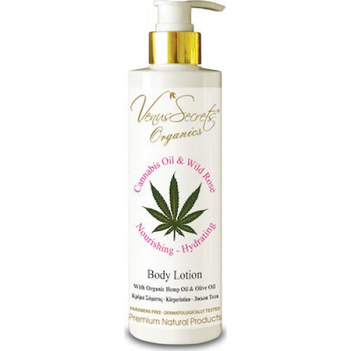 Venus Secrets Cannabis Oil & Wild Rose Body Lotion 250ml