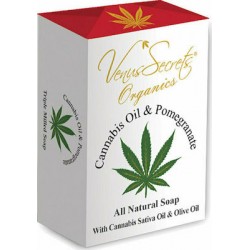 Venus Secrets Cannabis Oil & Pomergranate Natural Soap 150gr
