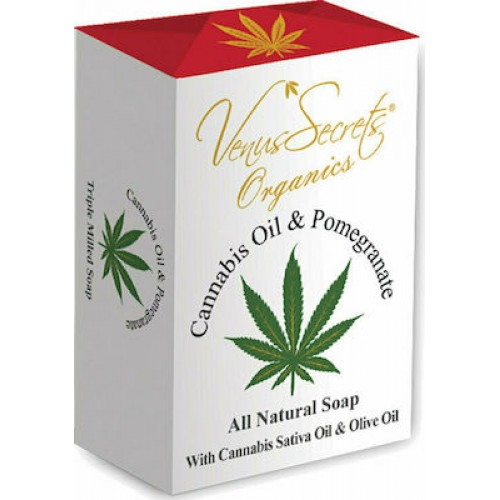 Venus Secrets Cannabis Oil & Pomergranate Natural Soap 150gr